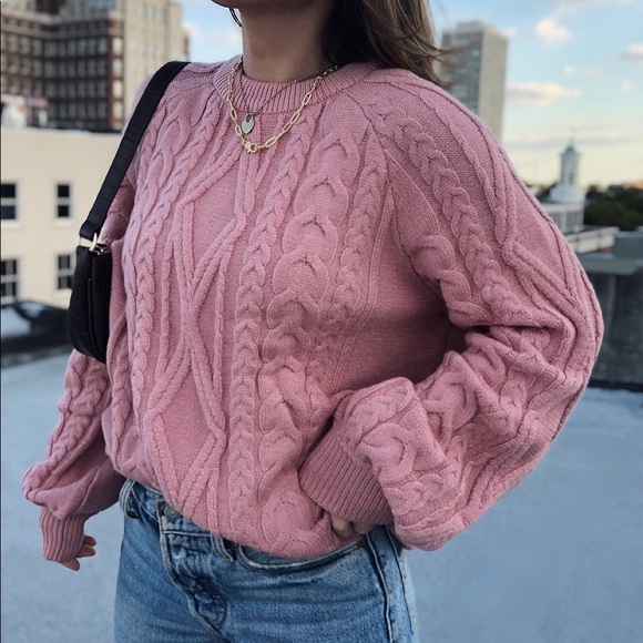 Last 1 ✨Freja Cable Knit Puff Sleeve Sweater - Picture 6 of 8